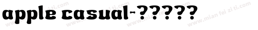 apple casual字体转换